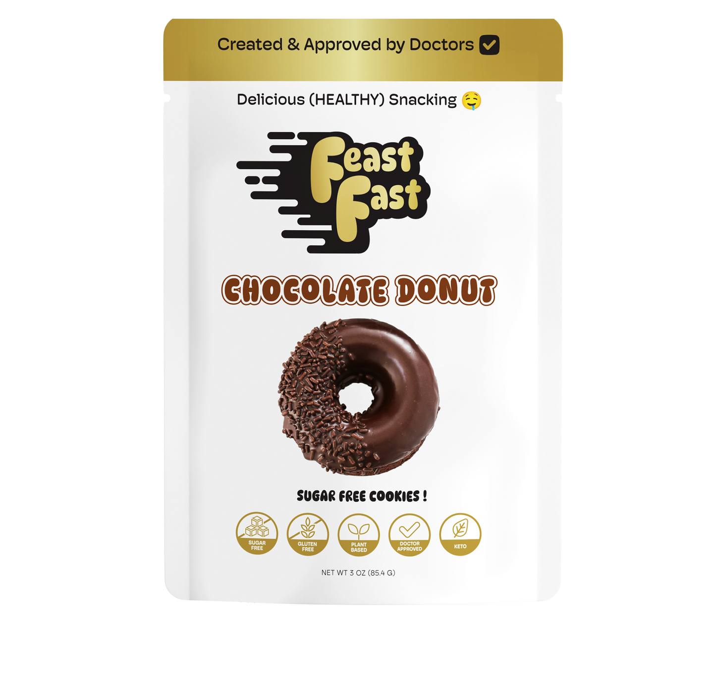 Sugar-Free Keto Chocolate Donut Cookies